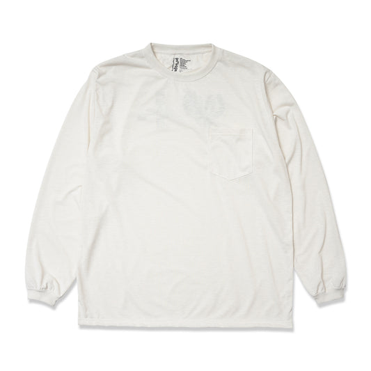 POCKET LS TEE (L&P) OFF WHITE