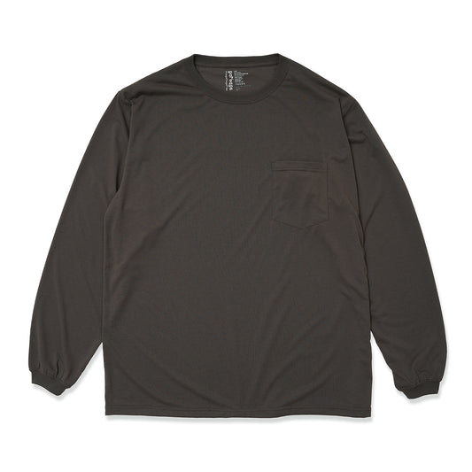 POCKET LS TEE (VITAL) DARK GREY