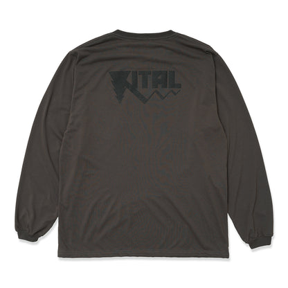POCKET LS TEE (VITAL) DARK GREY