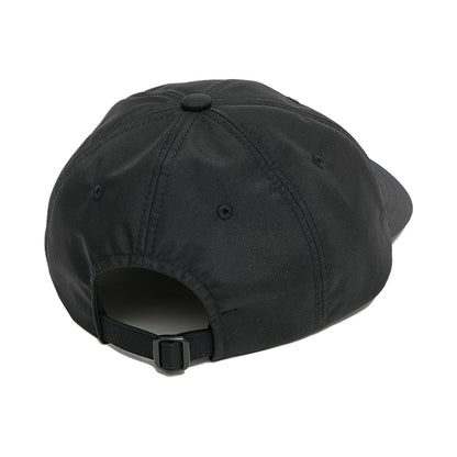 PRE CURVE BRIM 6 PANEL CAP (4:33) BLACK (BLACK EMB)