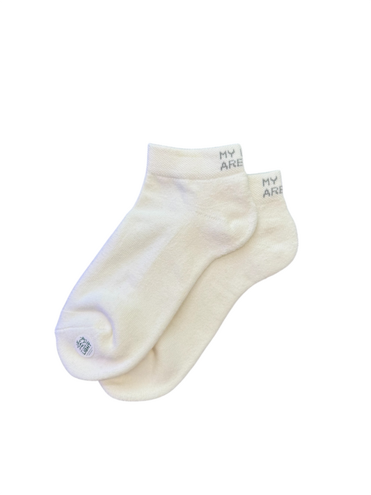 LIGHTNESS ANKLE SOCKS (CLEAN WHITE)