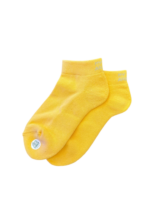 LIGHTNESS ANKLE SOCKS (LIGHT YELLOW)