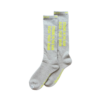 MLALWT : "S,I,T,R,B,Y,B" SOCKS (NEON YELLOW)