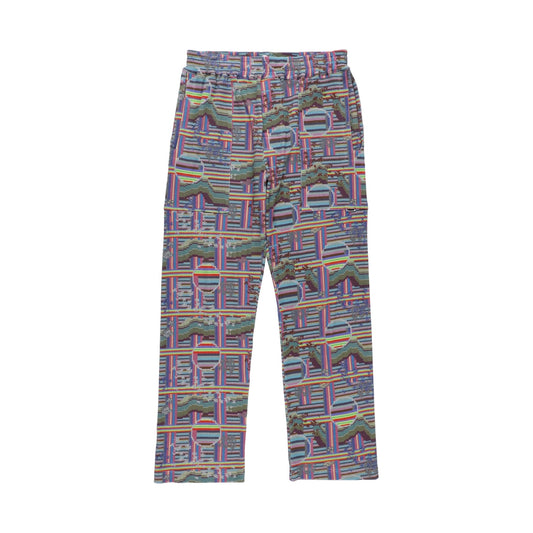 BORDER WAFFLE PANTS (RAINBOW)