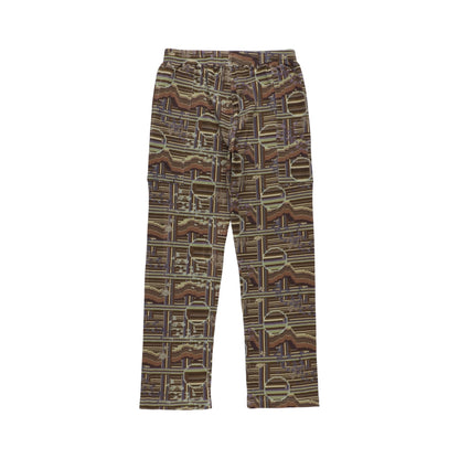 BORDER WAFFLE PANTS (SEPIA)