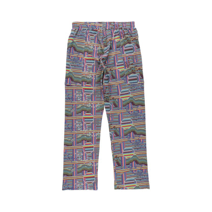BORDER WAFFLE PANTS (RAINBOW)
