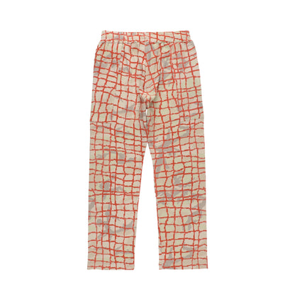 NET WAFFLE PANTS (RED NET)