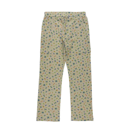 FLOWER WAFFLE PANTS (BEIGE)