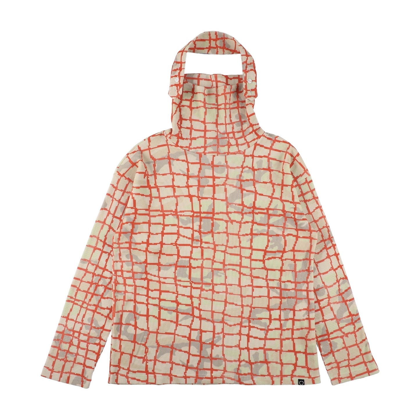 NET L/S WAFFLE HEAD STRAP THERMAL (RED NET)