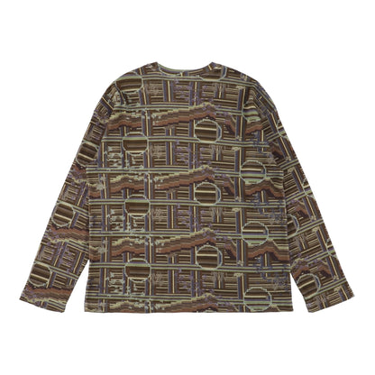 BORDER L/S WAFFLE THERMAL (SEPIA)