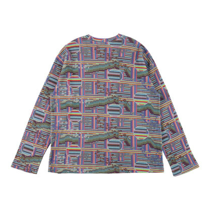 BORDER L/S WAFFLE THERMAL (RAINBOW)