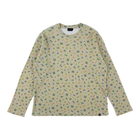 FLOWER L/S WAFFLE THERMAL (BEIGE)