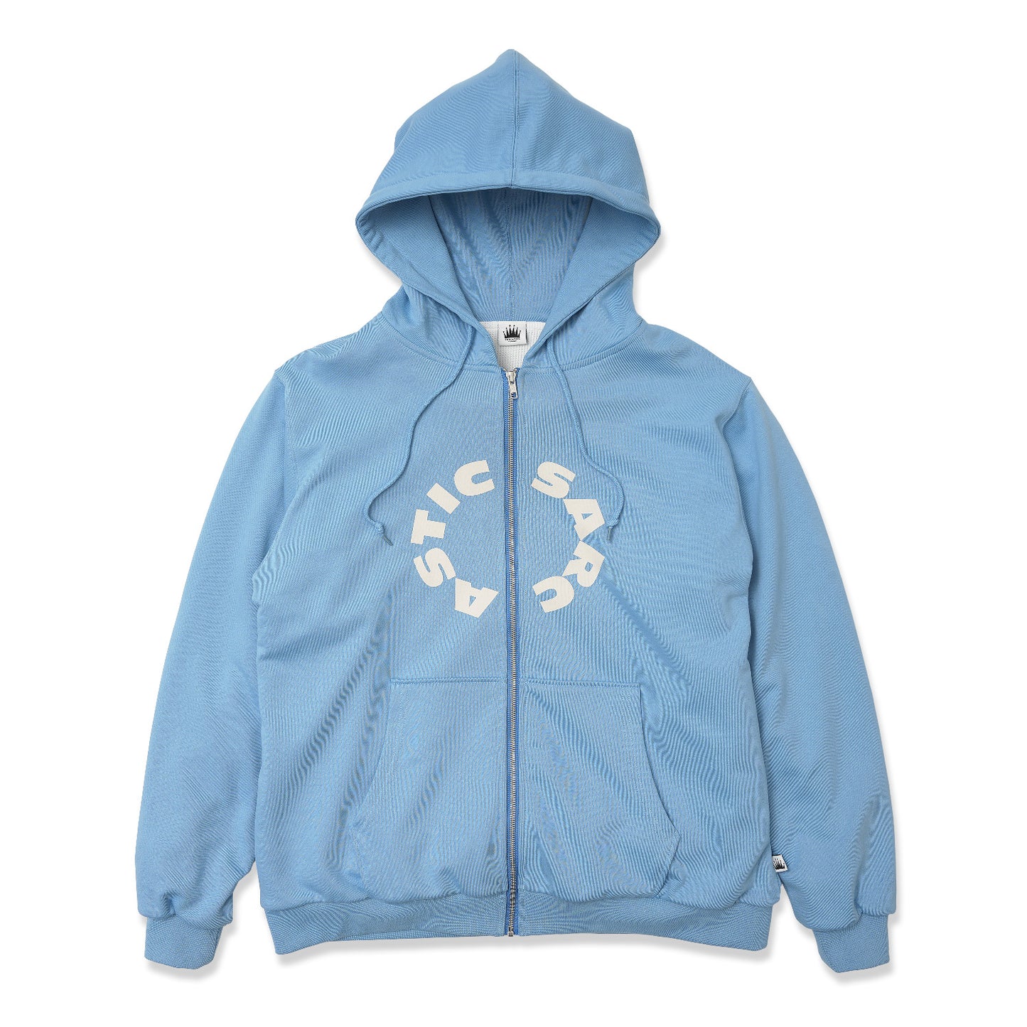 CIRCLE LINED HOOD ZIP(LT.BLUE)