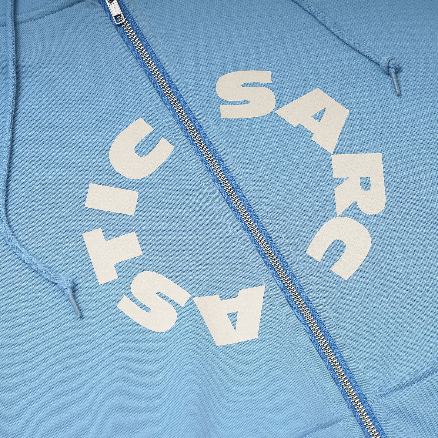 CIRCLE LINED HOOD ZIP(LT.BLUE)