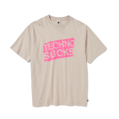Techno Sucks Short Sleeve Tee (SAND)