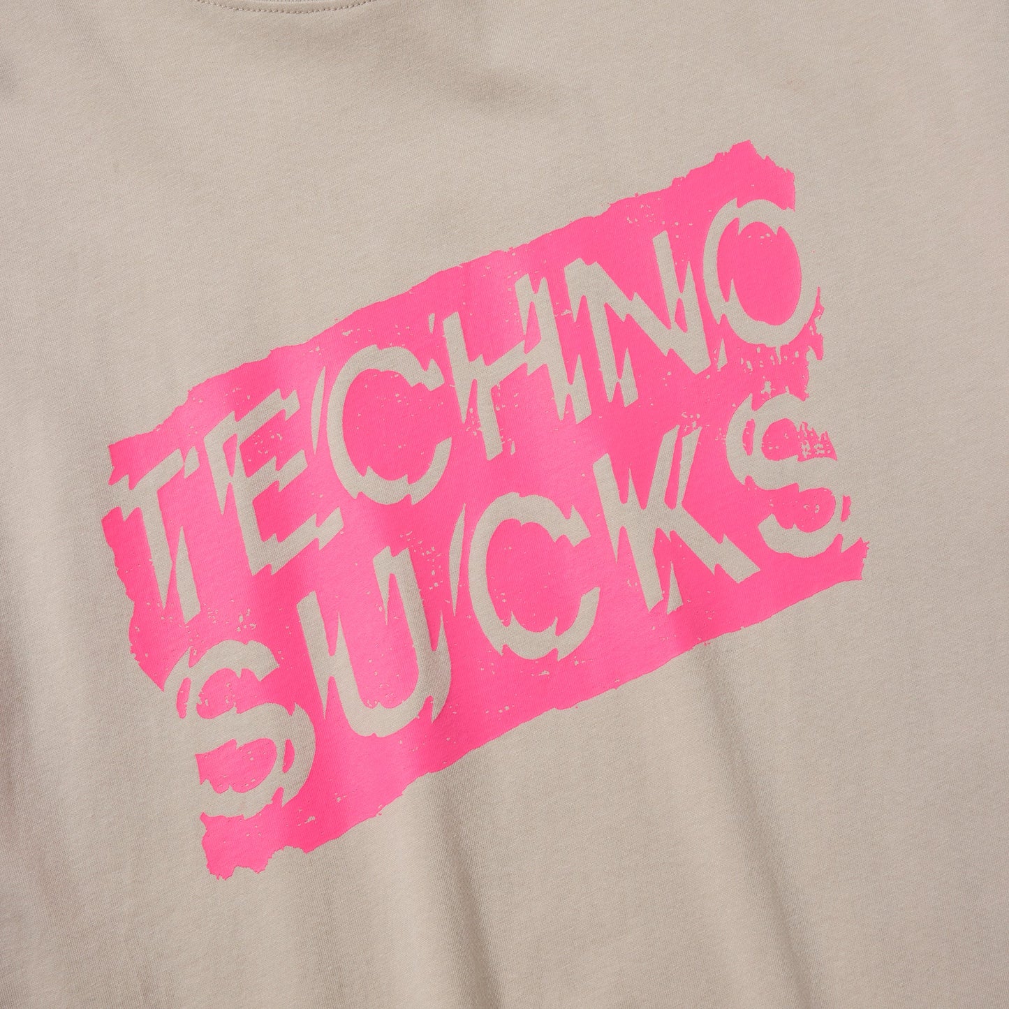 Techno Sucks Short Sleeve Tee (SAND)