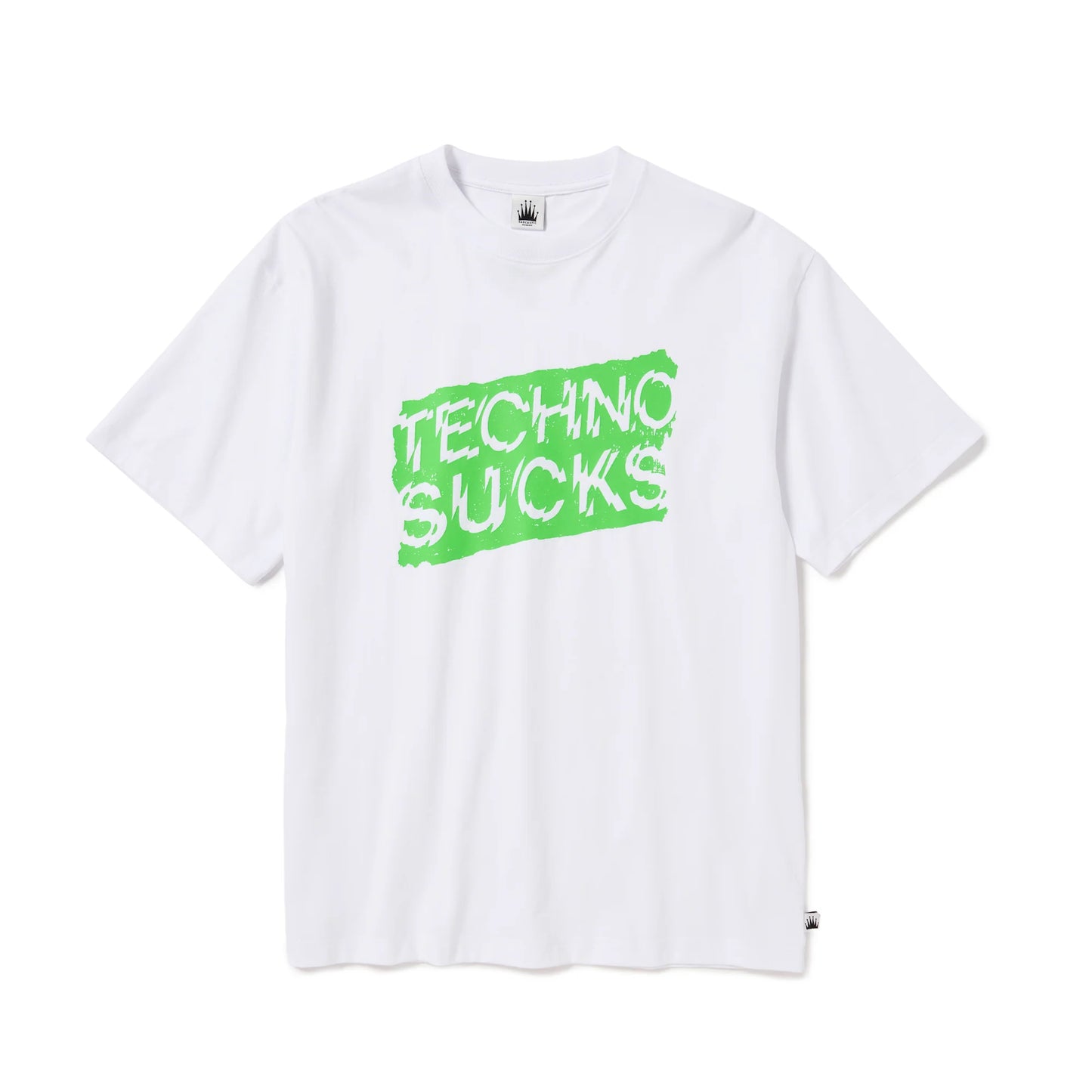 Techno Sucks Short Sleeve Tee (WHITE)