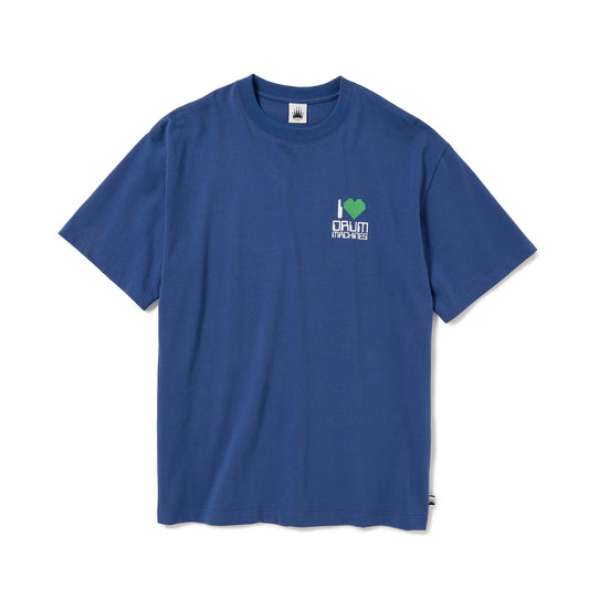 I Love Drum Machines Short Sleeve Tee (M.BLUE)