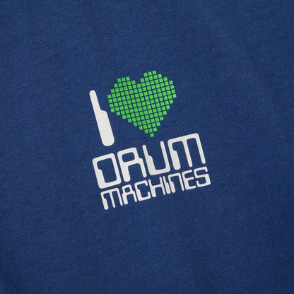 I Love Drum Machines Short Sleeve Tee (M.BLUE)