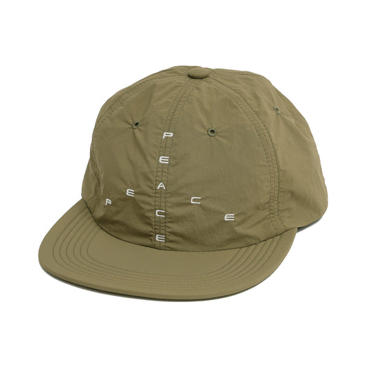 SOFT BRIM 6 PANEL CAP (BIG PEACE) DK.OLIVE