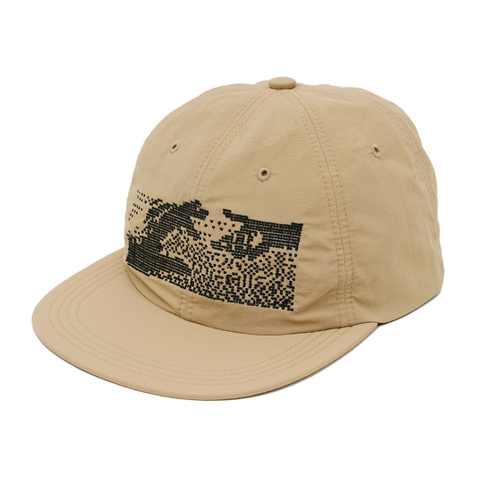 SOFT BRIM 6 PANEL CAP (KEEP IN TOUCH) KHAKI