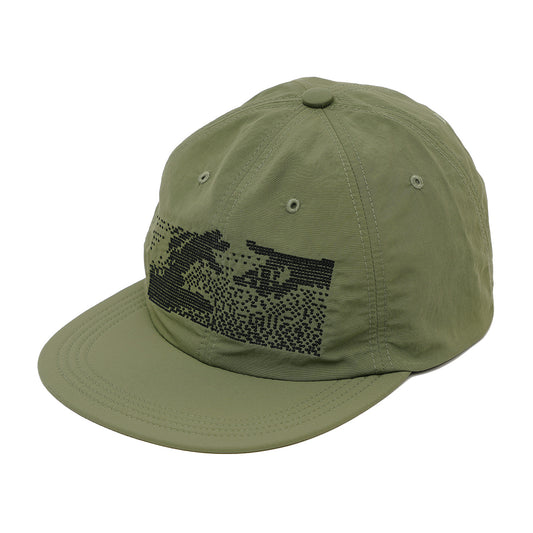 SOFT BRIM 6 PANEL CAP (KEEP IN TOUCH) OLIVE