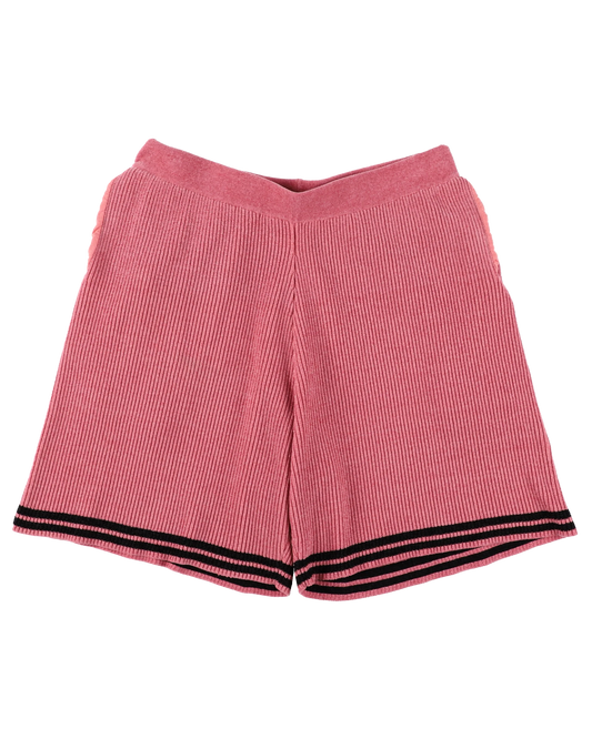 CORDY KNIT SHORTS (PINK)