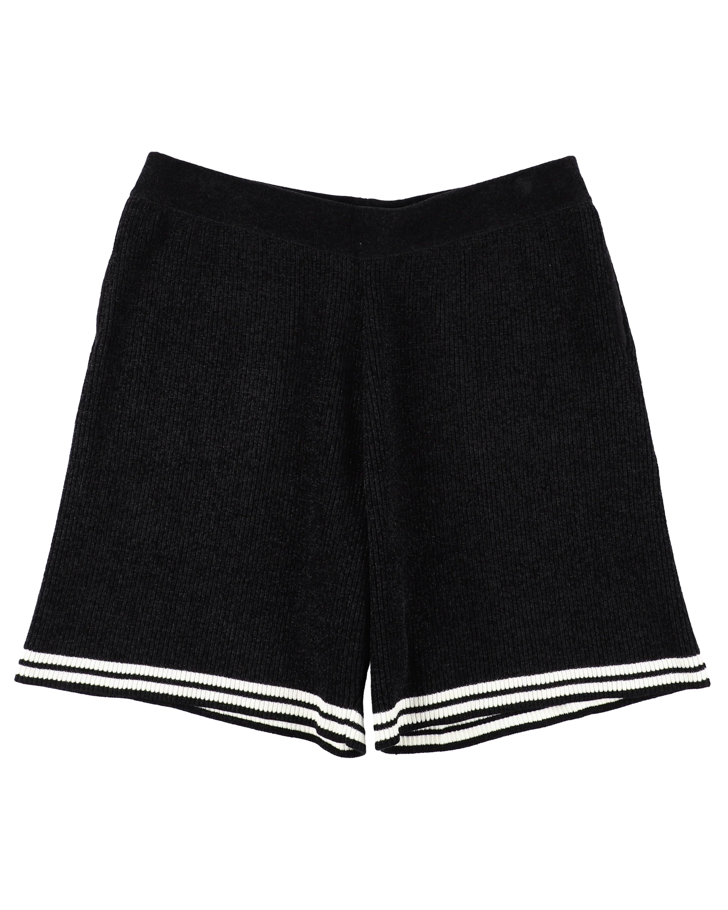 CORDY KNIT SHORTS (BLACK)