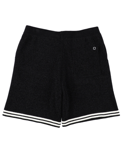 CORDY KNIT SHORTS (BLACK)