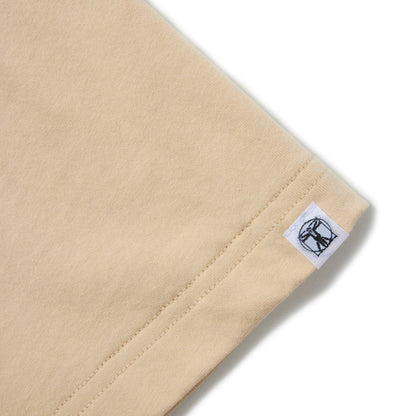S/S PRINT TEE (BLOCKHEADS) LT. BEIGE