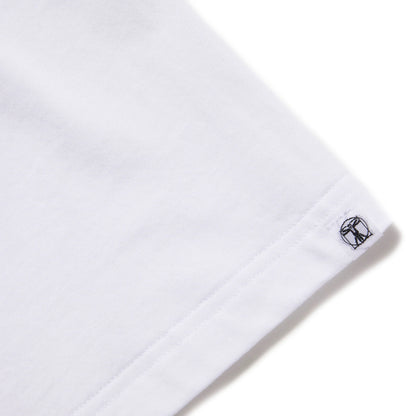 S/S PRINT TEE (BLOCKHEADS) WHITE