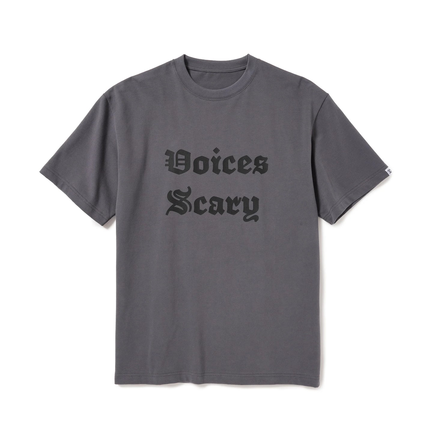 S/S PRINT TEE (VOICES SCARY) C.GRAY