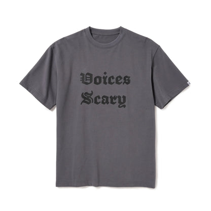 S/S PRINT TEE (VOICES SCARY) C.GRAY
