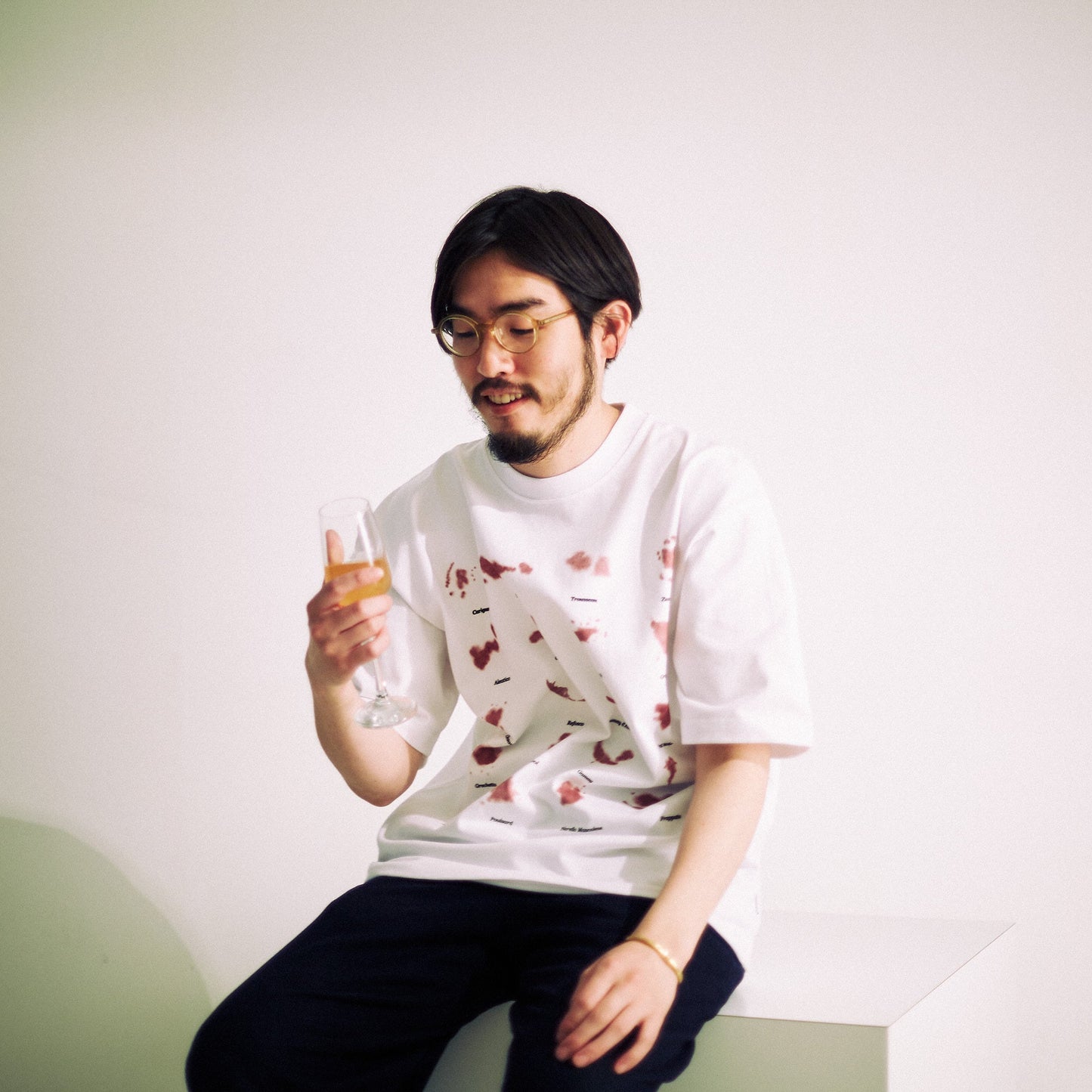 Wine Stain S/S Tee (WHITE)
